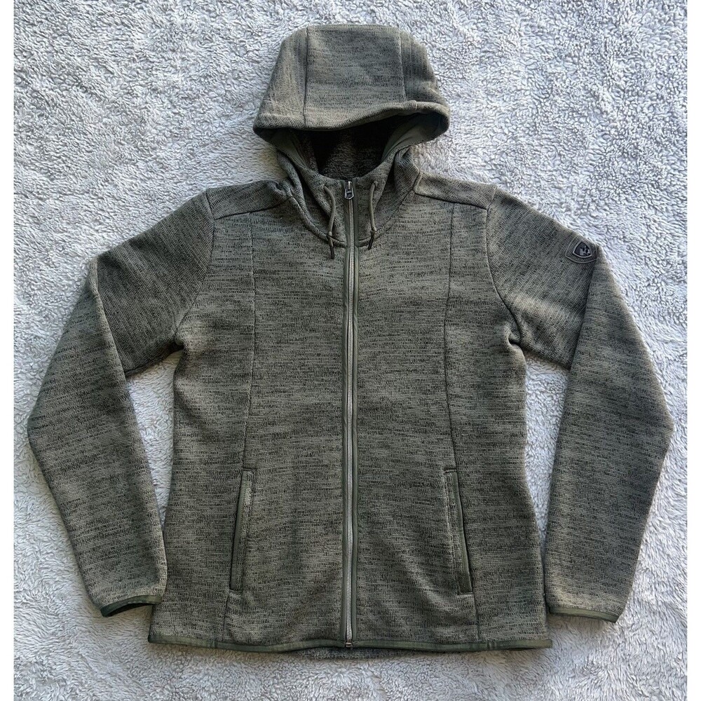 Kuhl Women’s Ascendyr Hoody Fleece Hoodie Full Zip Green Size Small